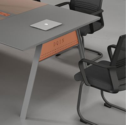 Moderno rettangolo semplice lunghissima scrivania in legno metallico tavolo di riunione negoziato grande ufficio sala riunioni tavolo di conferenza