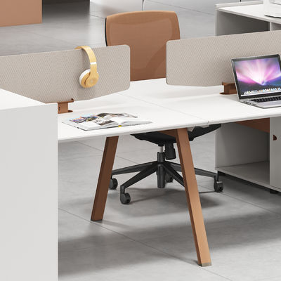 Mobili d'ufficio moderni 2 4 6 Persone Divisioni di ufficio Tavola Cubicle Stazione di lavoro Scrivania con grande armadietto di stoccaggio