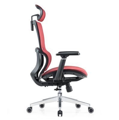 Mobili a maglia rossa Massaggio per supporto lombare Massaggio moderno all'ingrosso Appoggibraccia Comfort tessuto Poltrona da ufficio ergonomica