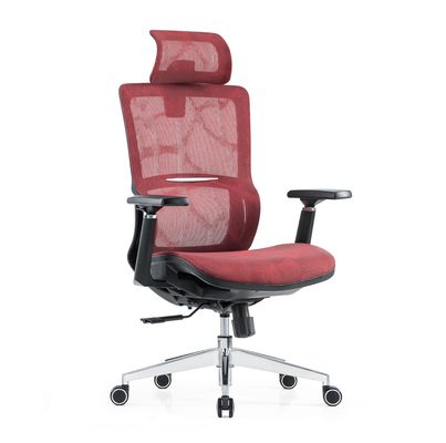 Supporto lombare Full Mesh Luxury Mesh With Headrest Tessuto regolabile Comfort Poltrona ergonomica per ufficio