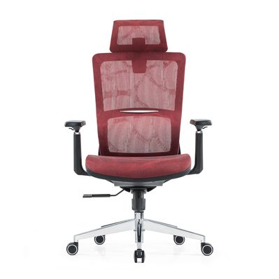Supporto lombare Full Mesh Luxury Mesh With Headrest Tessuto regolabile Comfort Poltrona ergonomica per ufficio