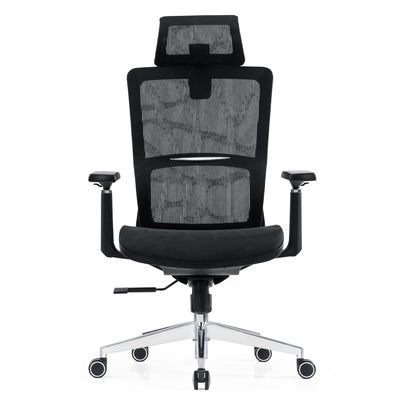 Supporto lombare Full Mesh Luxury Mesh With Headrest Tessuto regolabile Comfort Poltrona ergonomica per ufficio
