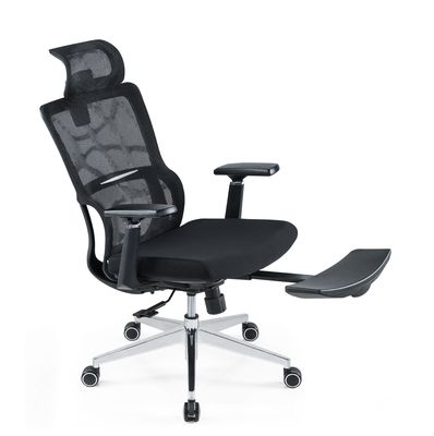 Sedie ergonomiche a schiena alta a maglia piena con poggiatesta regolabile braccia cuscino a vita
