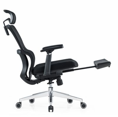 Sedie ergonomiche a schiena alta a maglia piena con poggiatesta regolabile braccia cuscino a vita