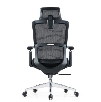 Sedie ergonomiche a schiena alta a maglia piena con poggiatesta regolabile braccia cuscino a vita