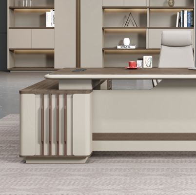 Moderno L-Shape Direttore Manger Soluzioni mobili da ufficio Tavolo e sedia Set esecutivo