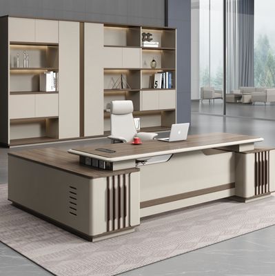Mobili d'ufficio moderni in forma di L Capo ampio ufficio
