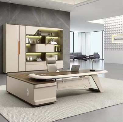Moderna grande scrivania con sedia tavolo direttore capo tavolo esecutivo