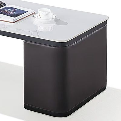 Tavolo da caffè moderno rettangolare Salotto Tavolo da tè da tavolo bianco