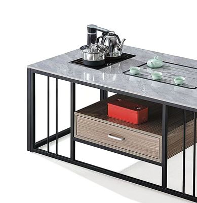 Mobili per ufficio a calore resistenti a caldaia di pietra rettangolare moderna con telaio metallico