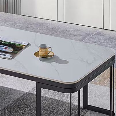 Y03# Mobili d'ufficio moderni Tavolo da caffè in marmo Tavolo da tè in ufficio