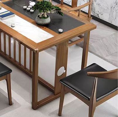 Tavola da tè in marmo Arredamento ufficio Recepzione Tavola da tè Recepzione ufficio Combinazione con 5 sedie