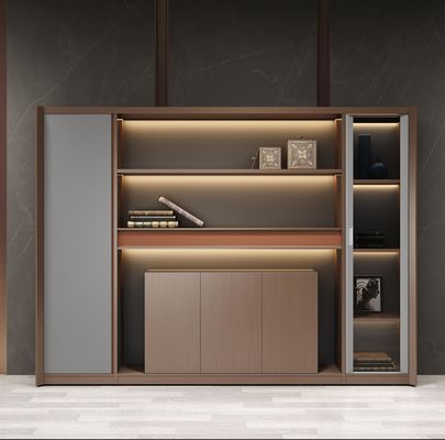 Direttore ufficio Decorazioni della stanza Deposito libreria Legno Moderno Mdf Mensola libreria Archivio