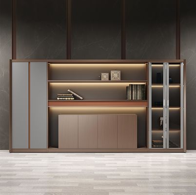 Direttore ufficio Decorazioni della stanza Deposito libreria Legno Moderno Mdf Mensola libreria Archivio