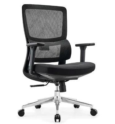 Sedile da ufficio a rete ergonomica traspirante a schiena media regolabile in altezza