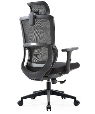 Arredamento a maglia nera supporto lombare massaggio moderno all'ingrosso braccialetto comfort tessuto ergonomico sedia da ufficio