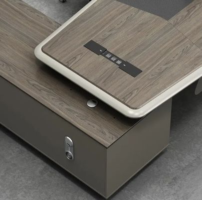 Tavolo per il Ceo di fascia alta Arredamento per ufficio moderno Ufficio di lusso Ufficio esecutivo Tavolo da scrivania Tavolo da ufficio con tavolo laterale e cassetto
