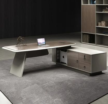 Tavolo per il Ceo di fascia alta Arredamento per ufficio moderno Ufficio di lusso Ufficio esecutivo Tavolo da scrivania Tavolo da ufficio con tavolo laterale e cassetto