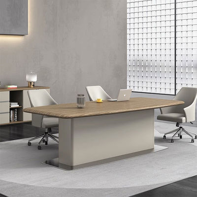 Negoziazione moderna Sala riunioni Tavolo ufficio Sala ricezione Negoziazione Tavolo di riunioni in legno