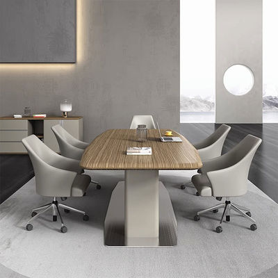 Negoziazione moderna Sala riunioni Tavolo ufficio Sala ricezione Negoziazione Tavolo di riunioni in legno