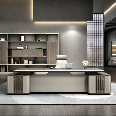 Tavoli di lusso in legno CEO Boss Manager Tavolo ufficio Modern Executive Desks Escritorio Tavolo di ufficio