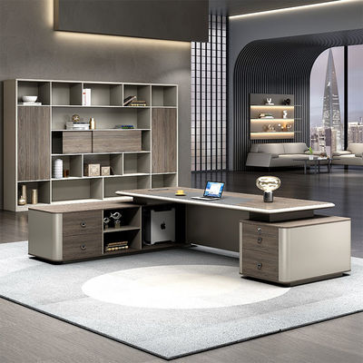 Tavoli di lusso in legno CEO Boss Manager Tavolo ufficio Modern Executive Desks Escritorio Tavolo di ufficio