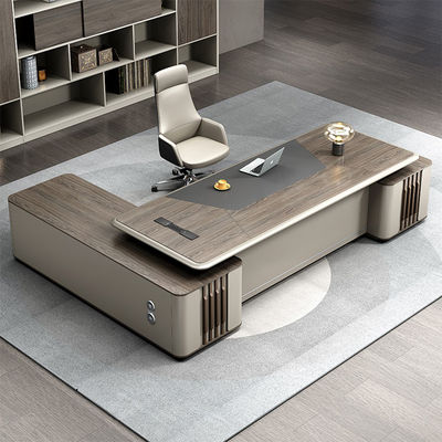Tavoli di lusso in legno CEO Boss Manager Tavolo ufficio Modern Executive Desks Escritorio Tavolo di ufficio