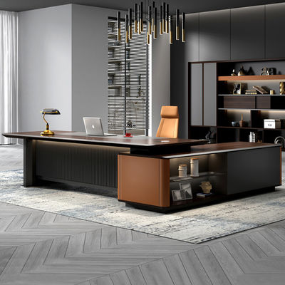 Fabbrica Custom Design Moderno L Forma Direttore Gestore Direttore Direttore Direttore Direttore Direttore Desk Executive Office Desk Furniture Set