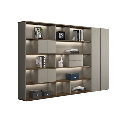 Moderno cartone di particolato di legno ufficio archiviazione armadio con cassetti di grande capacità