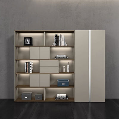 Moderno cartone di particolato di legno ufficio archiviazione armadio con cassetti di grande capacità