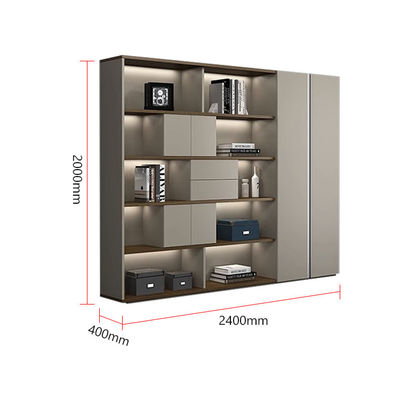 Moderno cartone di particolato di legno ufficio archiviazione armadio con cassetti di grande capacità