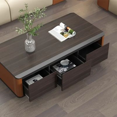 mobili da ufficio armadio di ripostiglio quadrato in legno con porta tavolo da tavolo piccolo angolo per tavolini da caffè