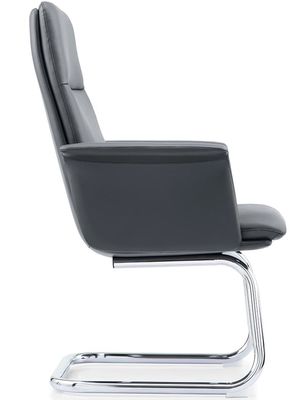 Fabbrica di mobili da ufficio in pelle mezza autentica, sedia capo, sedia da ufficio, adatta alla maggior parte degli uffici
