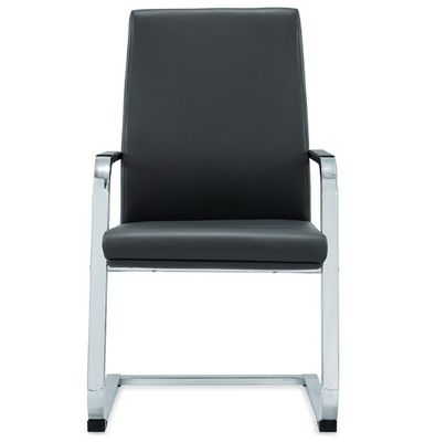 Mobili da ufficio ergonomici classici a schiena bassa Sedile da ufficio imbottito in pelle senza ruote