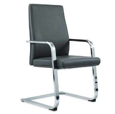 Mobili da ufficio ergonomici classici a schiena bassa Sedile da ufficio imbottito in pelle senza ruote