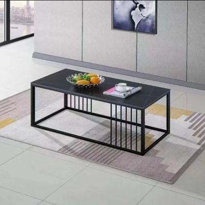 Nuovi Prodotti Ultimi Modelli Piatto di roccia Tavolo da tè Ufficio Divano Tavolo da caffè Combinazione Sala ricezione Tavolo da tè moderno semplice