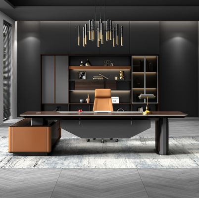 Fabbrica Custom Wholesale Luxury Design Ceo Boss Executive Office Desk Moderno Boss Desk Manager Tavolo di ufficio Ceo Desk Luxury