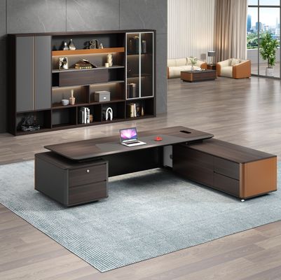 Arredamento per ufficio moderno Ultima scrivania di ufficio Tavola di lavoro Disegni di scrivania CEO Executive Desk Manager Tavola a forma di L