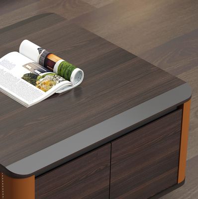 Minimalista Custom Made in legno in forma quadrata Storage Living Room Luxury Modern Coffee Table