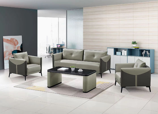 Moderno Nordic 2 posti Divano da ufficio in pelle Set modulare in stile europeo Scuole Laboratori Casa ufficio Recepzione commerciale