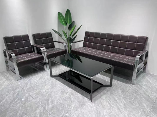 Moderno salone di bellezza Spa Sala d'attesa Divano 1 3 posti Comfort Divano ufficio Divano di pelle Divano di ricezione Divano