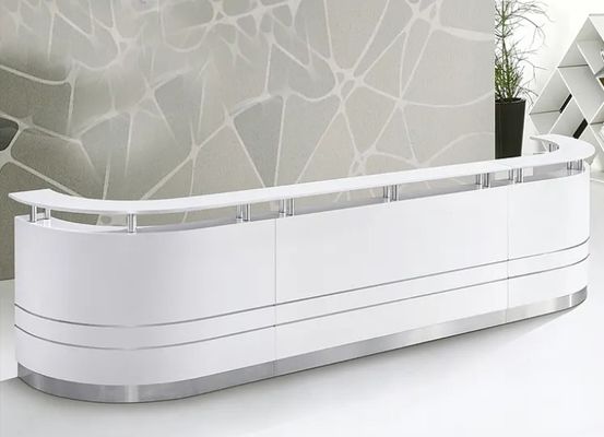 Recepzione di alta qualità, di lusso e moderna, ufficio personalizzato, mobili per la reception, reception multi-person.