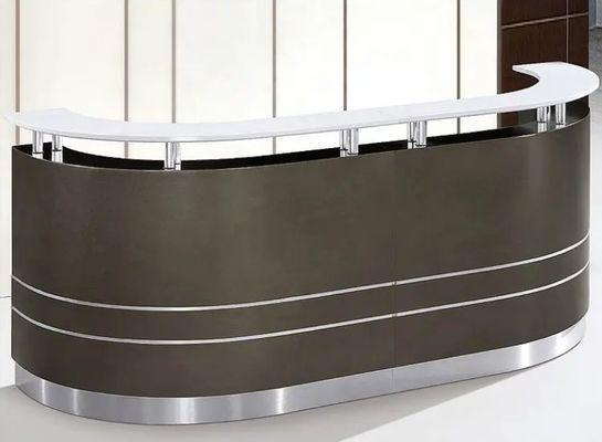 Recepzione di alta qualità, di lusso e moderna, ufficio personalizzato, mobili per la reception, reception multi-person.