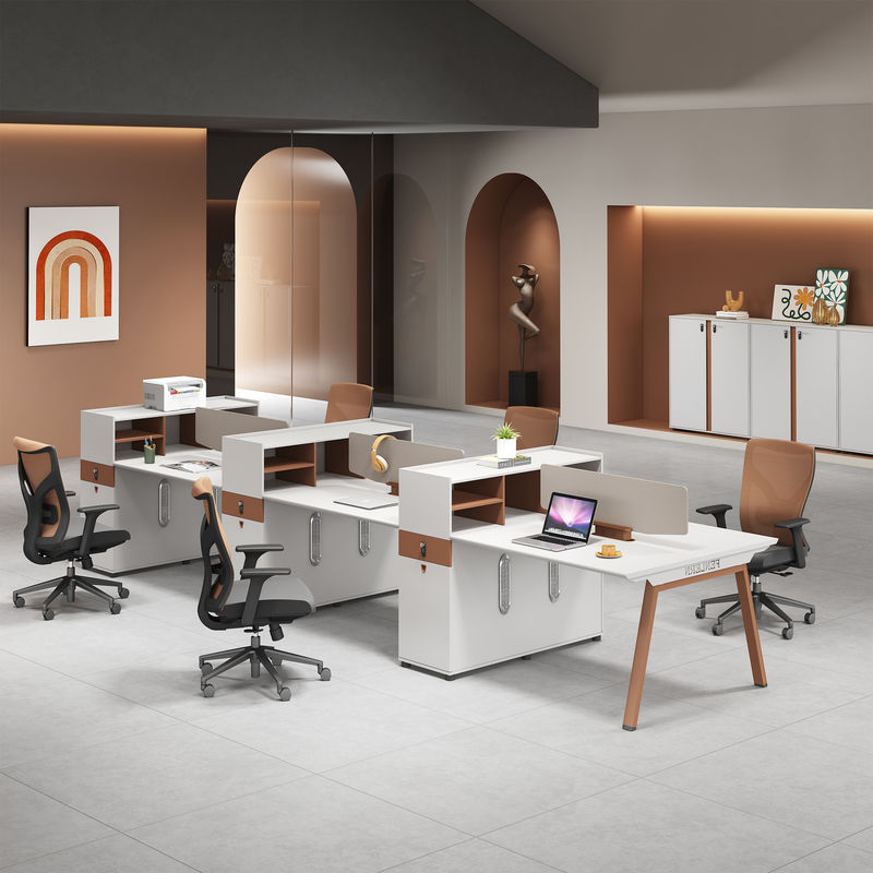 Moderno 2 4 6 Persone scrivanie di ufficio ufficio cubo stazione di lavoro scrivania tavolo aperto mobili da ufficio modulari scrivania