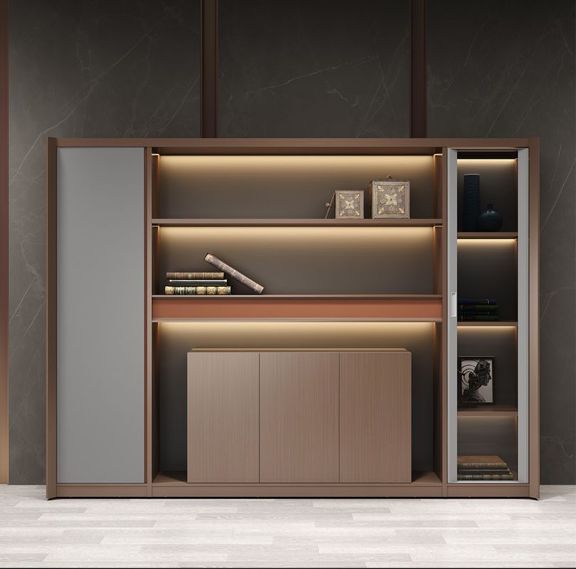 Direttore ufficio Decorazioni della stanza Deposito libreria Legno Moderno Mdf Mensola libreria Archivio