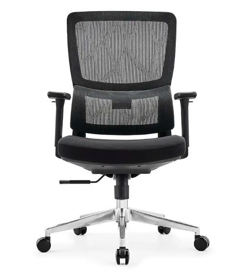 Sedile da ufficio a rete ergonomica traspirante a schiena media regolabile in altezza