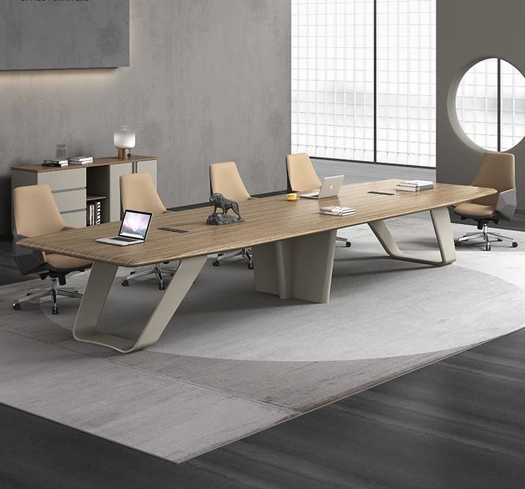 Servizio mobili Sala ufficio Tavolo conferenze Mdf ufficio moderno Oem Legno rivestimento Tavolo conferenze Tavolo riunioni
