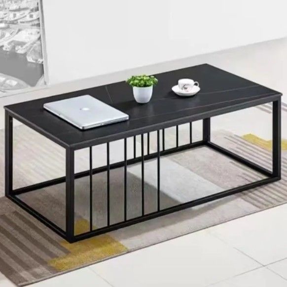 Nuovi Prodotti Ultimi Modelli Piatto di roccia Tavolo da tè Ufficio Divano Tavolo da caffè Combinazione Sala ricezione Tavolo da tè moderno semplice