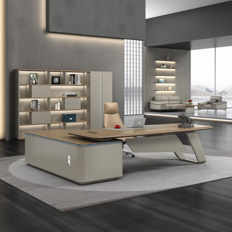 Ingrosso Amministratore delegato Direttore Tavola ufficio Executive Legno Moderno Design di lusso Mobili da ufficio Contemporaneo