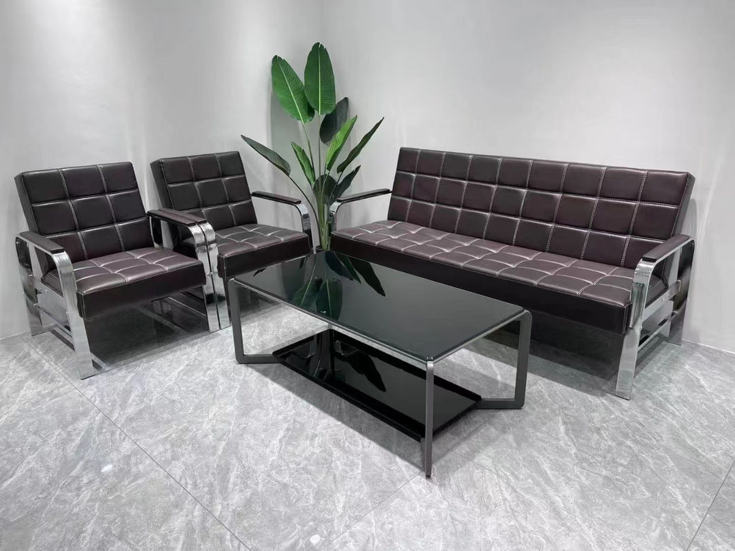 Moderno salone di bellezza Spa Sala d'attesa Divano 1 3 posti Comfort Divano ufficio Divano di pelle Divano di ricezione Divano
